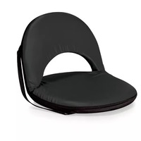 Siège pliable compact et portable avec support dorsal réglable pour stade, yoga et sol