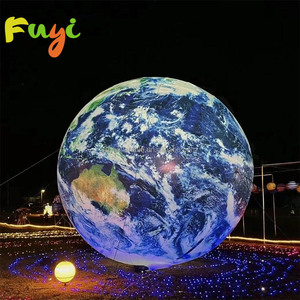 Ballon lunaire géant gonflable décoratif personnalisé avec éclairage LED, ballon lunaire gonflable pour fête ou événement - Product Image 4