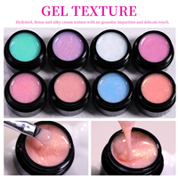 Fournitures pour ongles sans HEMA ni TPO, 24 couleurs, véganes, écologiques, longue tenue, gel UV pour extension d'ongles, gel de construction pour ongles français et sirène