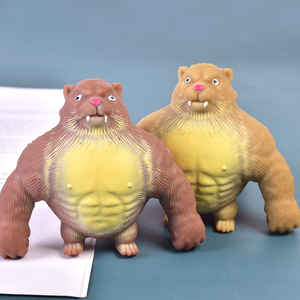 Jouet Squishy Tigre Amusant - Peluche Douce Anti-Stress Thème Animal Cadeau Nouveauté Décompression pour Adultes Décoration de Bureau - Product Image 2