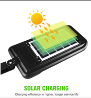 Lampe solaire COB améliorée avec télécommande, capteur de mouvement PIR, lampe murale LED à énergie solaire, lampe extérieure étanche