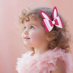 2025 New <b>Easter</b> Collection <b>Sweet</b> Children's Cross Border Rabbit Ear Hairpin Chick Hairpin with Clip Party Hair Accessories - Product Image 3