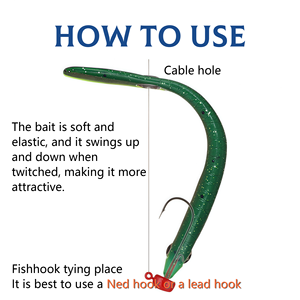 ELEHUA L138 Leurre en PVC à queue de loche souple 3.93in 0.21oz Fork Tail Swimbait Bass Pike Catfish Lake Crucian Carp River - Product Image 5