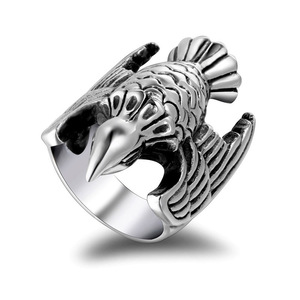 Retro Bird Style <b>Ring</b> <b>Titanium</b> Steel Unisex Index Finger Jewelry SA412 - Product Image 1