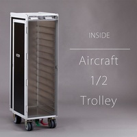 Chariot de repas de ligne aérienne en alliage d'aluminium personnalisé en gros pour vol