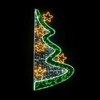Outdoor LED Stern-Motiv Licht Riesige Symmetrische Straßenlaternen-Dekoration Weihnachten Neujahr Festival Laternenpfahl-Beleuchtung