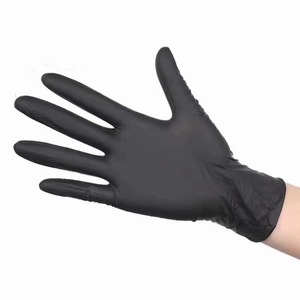 Factory Wholesale Disposable Black Nitrile <b>Vinyl</b> Blend Gloves Powder Free for Tattoo Shop Beauty Salon Use - Product Image 1