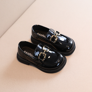 รองเท้าหนังเด็ก ฤดูใบไม้ร่วง รุ่นใหม่ สำหรับเด็กโตและเด็กเล็ก สไตล์อังกฤษ รองเท้าโลฟเฟอร์เด็กผู้หญิง พื้นยาง แบบเรโทร แมรี่เจน - Product Image 6