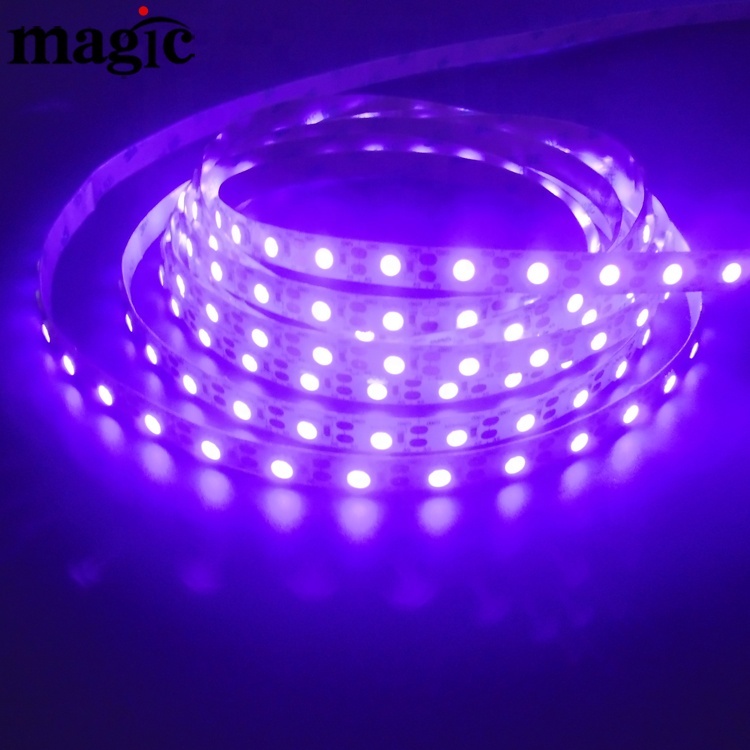 390nm 405nm Black Light 60 LED Per Meter 5V 12v 24v SMD5050 5 Meter Rolls Purple UV LED Strip