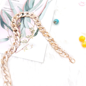 14 복고풍 색상 DIY 아크릴 수지 가방 액세서리 분리형 교체 어깨 스트랩 랍스터 걸쇠 수제 플라스틱 스트랩 용 - Product Image 6