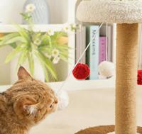 Nouveau design robuste et durable, vente chaude d'usine : Arbre à chat de Noël avec griffoir en corde de sisal, meuble pour animaux de compagnie