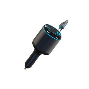 45W PD sạc nhanh <span class=keywords><strong>3</strong></span> trong 1 loại C USB xe <span class=keywords><strong>Adapter</strong></span> với cáp có thể thu vào cho <span class=keywords><strong>iPhone</strong></span> sạc nhanh - Product Image 4