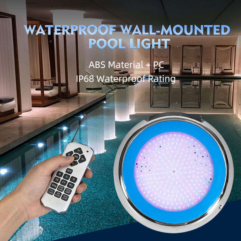 12vAC 18w 230mm IP68 Waterproof RGB LED Pool Light, Energy-Efficient & Durable Underwater Lighting