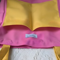 Sacs fourre-tout en toile décontractés avec logo personnalisé, réutilisables, pour le shopping, universitaires, taille moyenne, haute qualité, bicolores, à deux poches