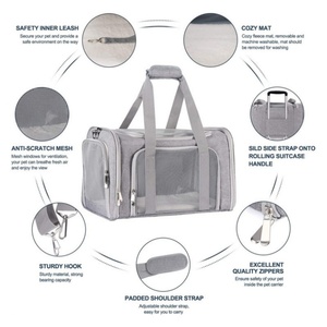 กระเป๋าใส่สัตว์เลี้ยงแบบพกพาอุปกรณ์เสริมสำหรับสุนัขและแมว - Product Image 4