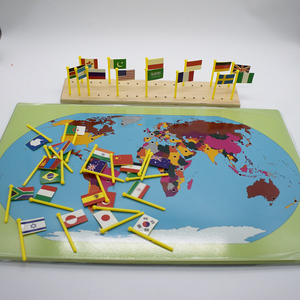 HOYE CRAFT Montessori world map school educational equipment bandiere Montessori <span class=keywords><strong>del</strong></span> <span class=keywords><strong>mondo</strong></span> - Product Image 4