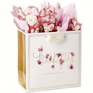 Bolsa de Papel Rígida de Alta Calidad con Logotipo Personalizado y Cinta, Bajo MOQ, Embalaje de Papel para Compras - Product Image 3