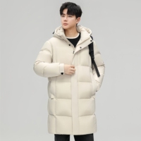 Nouvelle veste longue anti-rides et résistante à l'usure, doudoune longue personnalisée avec logo imprimé, respirante, doudoune longue pour homme, idéale pour le fitness