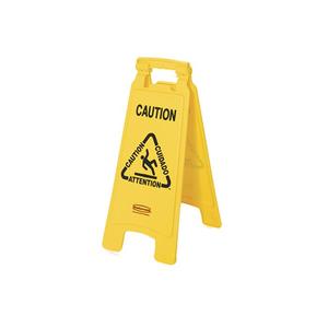 Segnale di Attenzione per Pavimento Giallo a 2 Lati, Avvertimento Antiscivolo, Segnale di Sicurezza Stradale - Product Image 1