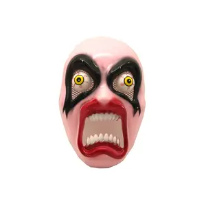 Индивидуальная маска для лица призрака вампира пластиковая маска ужаса Призрака с большим ртом и кричащей тушью