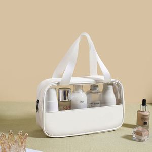 Zipper Travel Toiletry Cosmetic <b>Bags</b> or Pouches <b>Makeup</b> Pouch OEM Wholesale Personalised Customized Logo <b>Large</b> Capacity Pvc Stone - Product Image 2