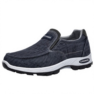 Zapatillas de Lona Ligeras para Hombre, Antideslizantes, con Suela Blanda, para Exteriores, de Malla Transpirable, con Punta Redonda, Color Sólido, a la Moda - Product Image 3
