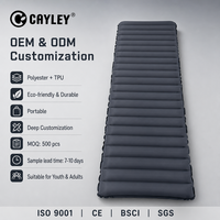 Matelas de camping gonflable en polyester TPU, tapis de couchage portable pour le camping, la randonnée et les voyages