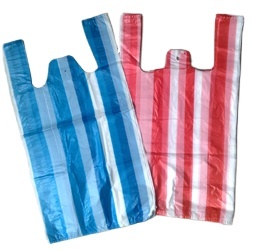 ถุงพลาสติก HDPE LDPE แบบเสื้อยืด มีหูหิ้ว สำหรับใส่ของขวัญ ของชำร่วย หรือช้อปปิ้ง - Product Image 2