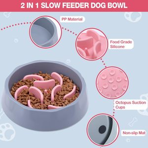 Comedero Lento para Perros de Silicona Ecológico y Lujoso, Antideslizante, con Capacidad de 700 ml y Tapete de Agua - Product Image 6