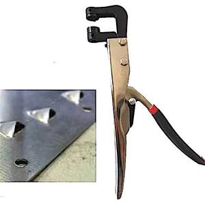 Pince à poinçonner manuelle en métal TY41219, poinçonnage breveté, calibre <span class=keywords><strong>19</strong></span>, pour la création de déformations pyramidales précises, à extrémité fermée, pour la découpe de persiennes sur un côté - Product Image 3