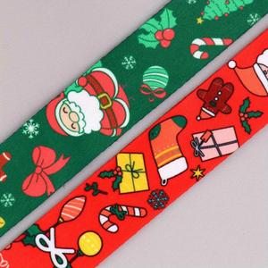 Custom Christmas <b>Lanyard</b> Set with Santa Claus Snowflake Designs Detachable Neck Straps for Keys ID Credit Cards and Phone Charms - Product Image 6