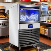 Machine à glaçons automatique professionnelle GLASICE GS-01-60 à haute efficacité, production de 60 kg/24h, réfrigérant R404, 1900W