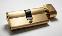 Cylindre de serrure de porte en laiton haute sécurité ANSI Grade 3 de style européen avec 3 clés pour la compatibilité avec les serrures à mortaise