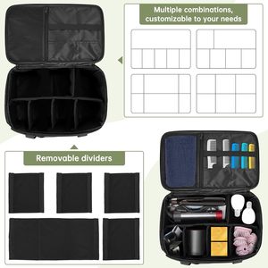 Bolsa de Peluquería de Gran Capacidad con Divisores Ajustables, Organizador para Máquinas de Cortar Cabello, Suministros y Diversas Herramientas de Peluquería - Product Image 5