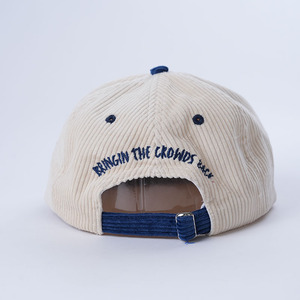 <span class=keywords><strong>Casquette</strong></span> de baseball en velours côtelé non structurée personnalisée à 5 panneaux, visière plate, snapback, <span class=keywords><strong>casquette</strong></span> de performance en velours côtelé - Product Image 4