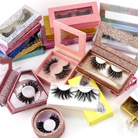 Pousses de vison 6d pour maquillage, 5 paires, longues, veloutées, 3d,, 25mm, 27mm, 28mm, 30mm, vente en gros