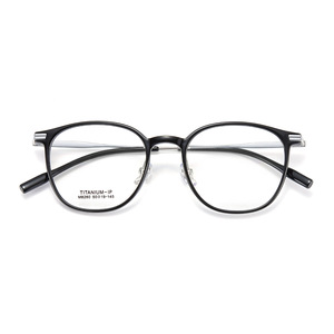 Monturas de Gafas de Titanio IP M8260, Redondas, Montura Completa, Ligeras, Unisex, Diseño Ovalado, Lentes de Resina - Product Image 4