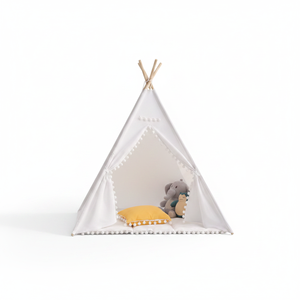 Tente de jeu pour enfants <span class=keywords><strong>rose</strong></span> <span class=keywords><strong>et</strong></span> blanche en gros, <span class=keywords><strong>tipi</strong></span> pour garçons <span class=keywords><strong>et</strong></span> filles, tente de jeu d'extérieur <span class=keywords><strong>et</strong></span> d'intérieur pour coin lecture <span class=keywords><strong>et</strong></span> cachette pour tout-petits - Product Image 5