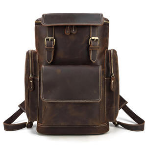 Sac à dos AndoBag pour homme en cuir de vache véritable, sacs à bandoulière pour affaires, haute qualité, rétro, grande capacité, sac pour ordinateur portable 15,6 pouces - Product Image 2