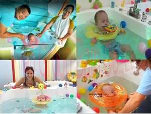 Wholesale Modern Freestanding Wood Fired Acrylic <strong>Hot</strong> Tub Baby Standing <strong>Bath</strong> Swimming Pool Air Massage Drainer Faucet Included - Product Image 4