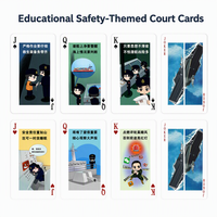 Cartes à jouer personnalisées sur le thème de la sécurité maritime |   Jeu de cartes OEM ODM avec emballage en boîte en papier, usage familial, vente en gros