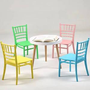 Elegante Silla de Comedor Infantil Chiavari Estilo Tiffany de Plástico, Gran Venta, para Hoteles, Uso en Exteriores y Cocina, Moderna, para Fiestas Infantiles - Product Image 3