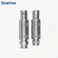 Connecteur coaxial femelle demi-lune Sinztion S Series FFA ERA 2S 1-6 broches avec cœurs et broches personnalisables