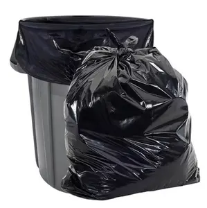 45 Gallon Contractor Trash Bags Large Black Heavy Duty Waste Garbage Plastic Rubbish Bag in Rolls