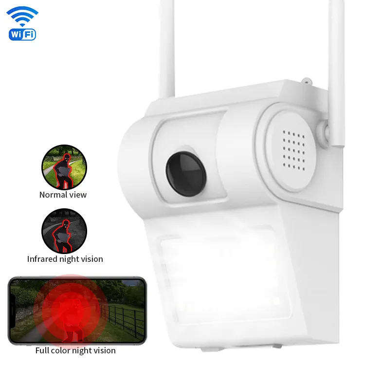 Câmera de segurança para área externa, visão noturna, sem fio, 2mp, 5mp, wifi, icsee, lâmpada de led, câmera de jardim