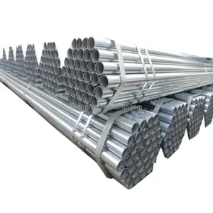 Tubos galvanizados ASTM A53 GI recubiertos de zinc 3 ''Tubo de sección hueca 2,5 pulgadas Longitud estándar ERW Perforación de marco disponible