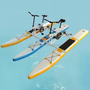 水上乐园设备新设计双人充气水上自行车垫板踏板船 - Product Image 1