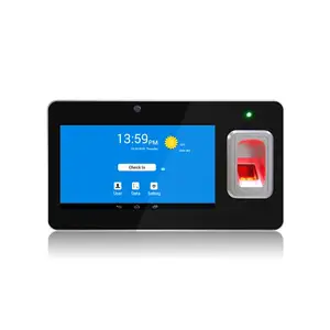 Lecteur biométrique GPS/wifi/TCP/IP, application Android, contrôleur de temps, par empreintes digitales, avec caméra et batterie