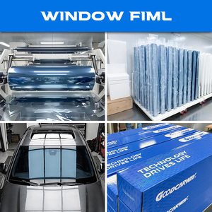 Goodcarway ฟิล์มกระจกตกแต่งสีดำติดเพชรคริสตัล: 47% VLT 59% uvr ฟิล์มกระจกเคลือบเงากระจกรถยนต์8% ป้องกันสีจาก IRR - Product Image 6