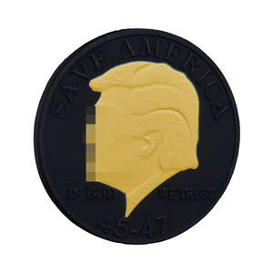 库存锌合金镀银 3D 紫外线打印纪念币，带白宫旗帜元素，收藏礼品 - Product Image 5